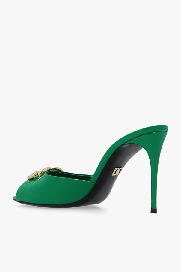 DOLCE & GABBANA ミュール Slippers In Lace With Crystals - Women | Dolce&Gabbana